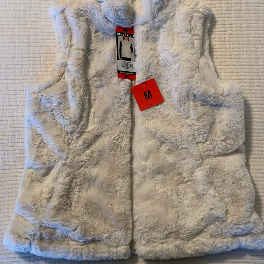 REVERSABLE White Warm Vest
